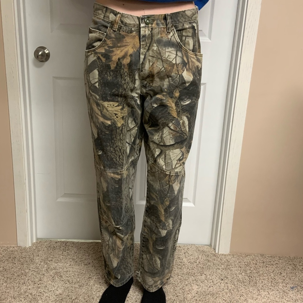 Wrangler real tree camouflage jeans.